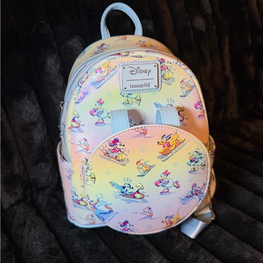 Loungefly Disney Holographic Characters Mini Backpack